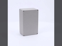 Caixa de junção metálica rectangular impermeável de 250x80x80 mm