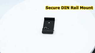 Braçadeira fixa em trilho din de alumínio 35mm, clipe de montagem em trilho din preto para montagem de relé