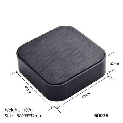 Brushed Finish Surface 98*98*32mm smart wifi controller desktop plastic enclosures for electronics