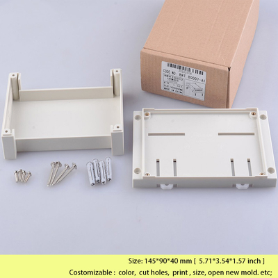 Cerco do trilho do ruído do PLC para a caixa de junção eletrônica 145*90*40 do cabo da caixa de interruptor de Diy milímetro