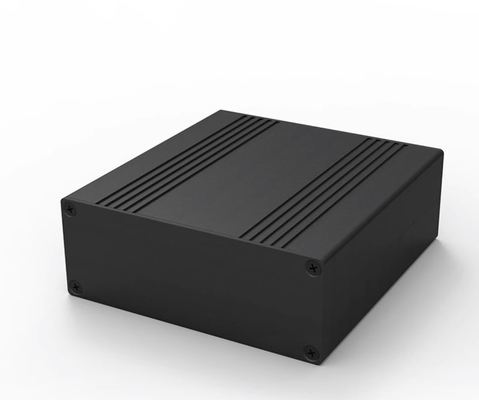 Caixa de dissipador de calor de alumínio preto escovado de 106*40*110mm para caixa de projeto de PCB com largura de 100mm