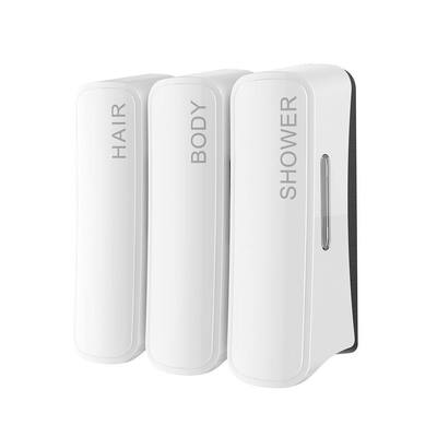 tipo descartável do saco 300ml distribuidor fixado na parede do sabão de 3 cabeças para o champô da loção