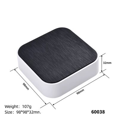Finitura escovada Superfície 98*98*32mm controlador wifi inteligente gabinetes plásticos de escritório para eletrônicos