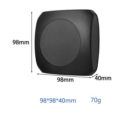 alojamento preto da rede de comunicação IoT de 98*98*40mm com superfície da textura